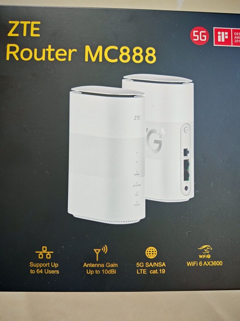 ZTE MC888 router LTE 5G na kartę SIM modem internet bardzo szybki wifi