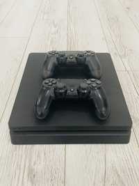 Ps4 konsola, dualshock, dwa kontrolery, kontroler, pady, pad PS