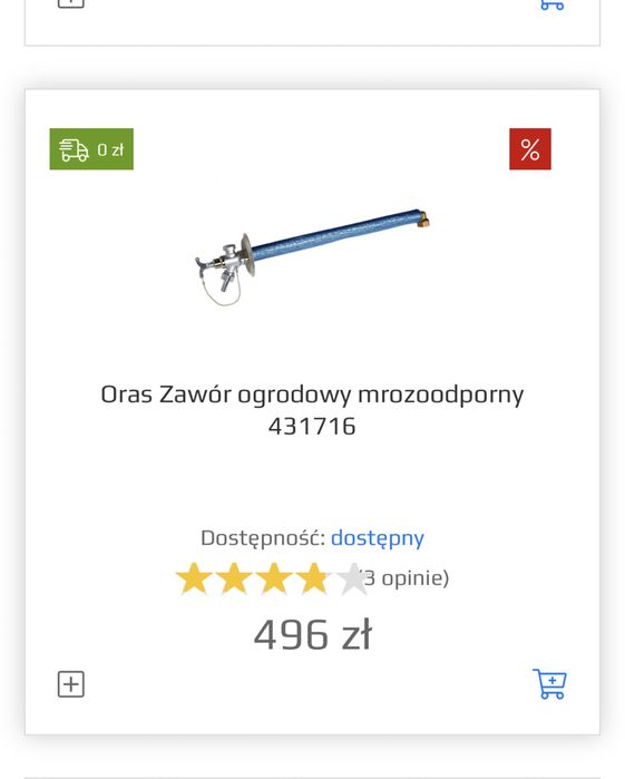 Oras Zawór ogrodowy mrozoodporny