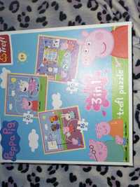 Świnka Peppa puzzle 3w1