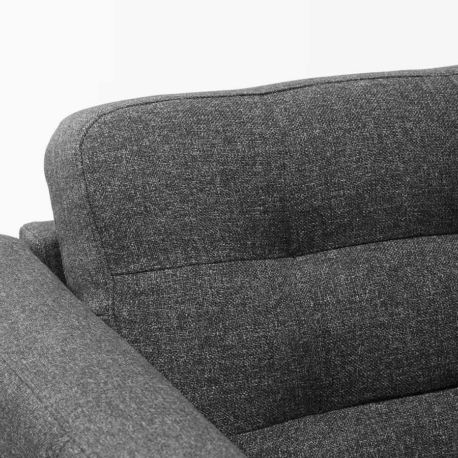 sofa cinzento tecido 3 lugares