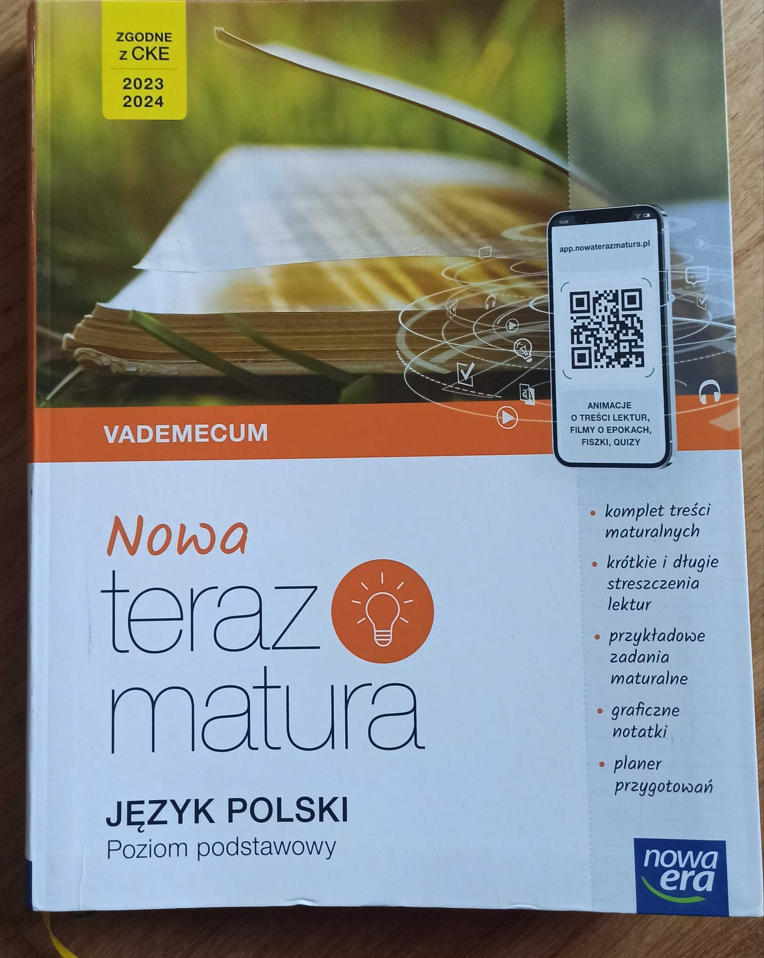 Vademecum teraz matura język polski do klasy IV