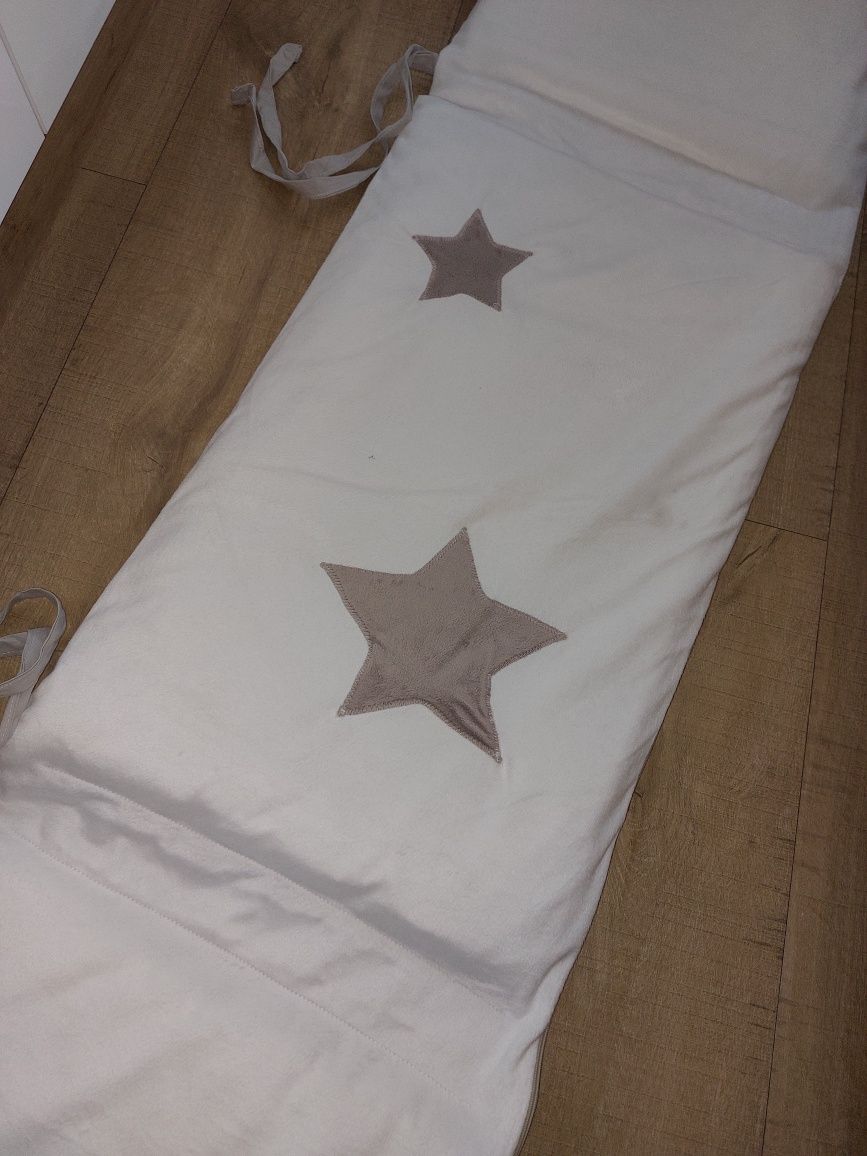 Muzpony Gwiazdka ochraniacz na łóżeczko i rożek beż/biel