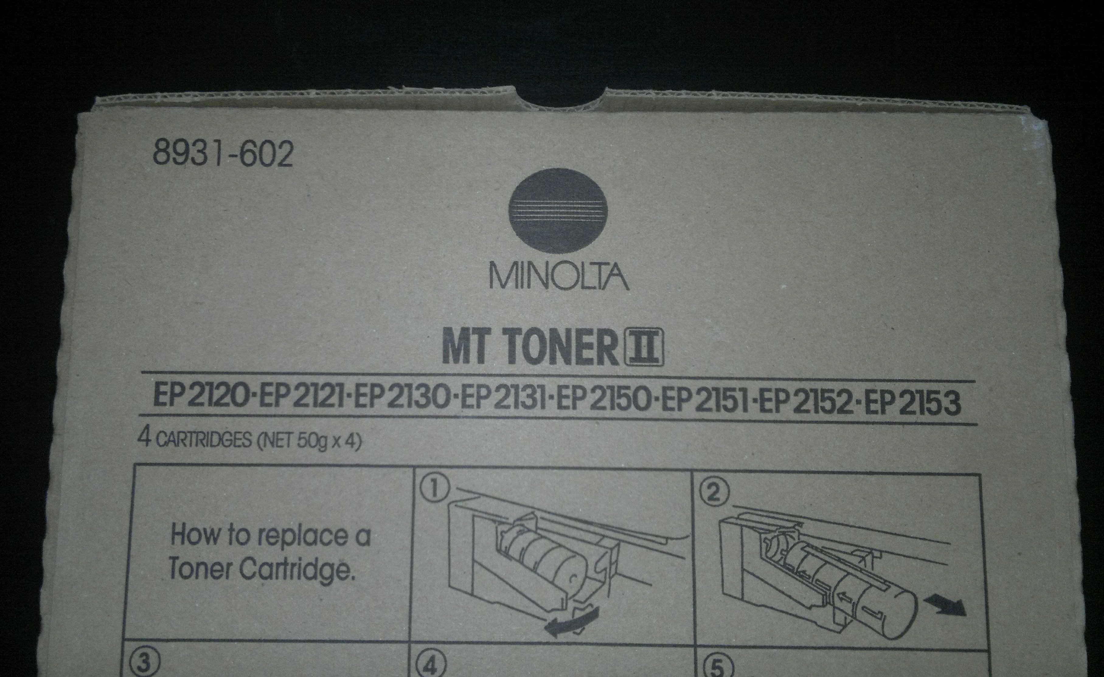 Pack 4 Toners Minolta  MT Toner II