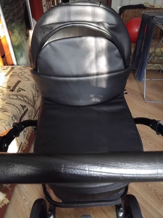 Дитяча коляска 2 в 1 Classik ( Класик) Victoria Gold екошкіра чорний