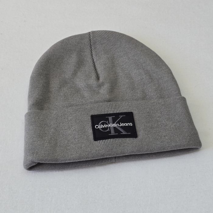 Шапка Calvin Klein Jeans Grey Heather | Унісекс, зимова, фліс