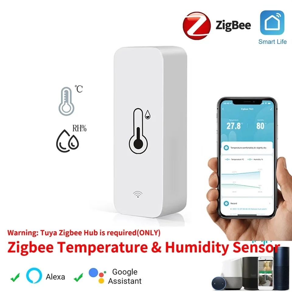 Беспроводной Wifi/ZigBee датчик температуры, протечки