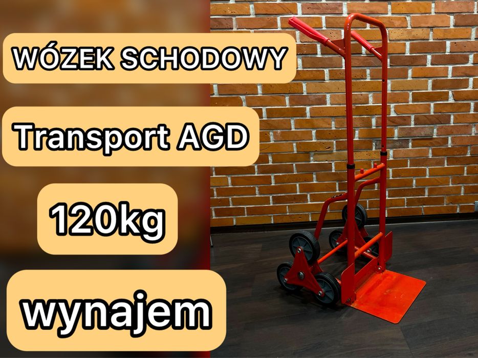 Wózek schodowy 120 kg do pralek i mebli, AGD – wynajem Zabrze
