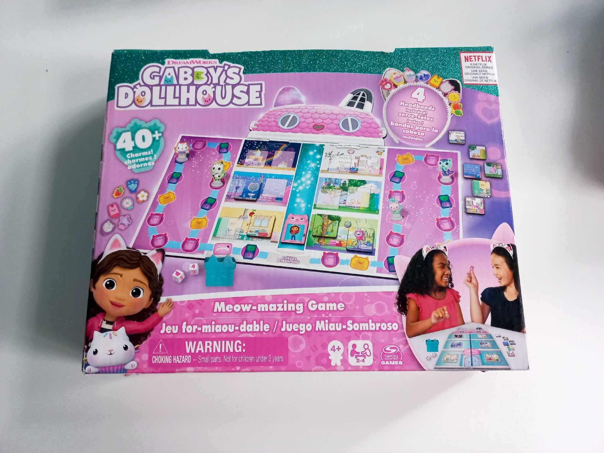 Gra planszowa Spin Master Gabby's Dollhouse Meow-mazing Game