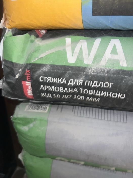 Стяжка для підлог армована Wallmikx 25 kг