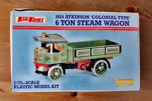 Keil Kraft 1924 Atkinson Colonial Type 6 Ton Steam Wagon 1/72 Selado