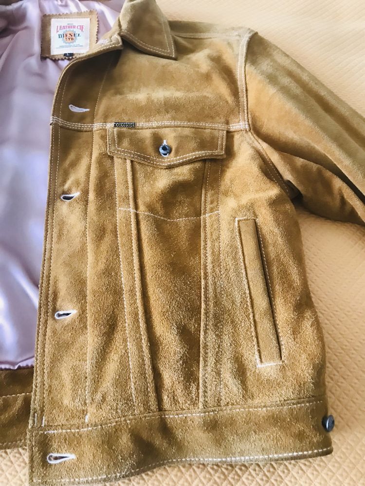 Casaco Diesel Vintage em pele original L
