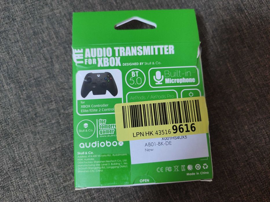 Аудиопередатчик Bluetooth 5.0 для Xbox Series X/S