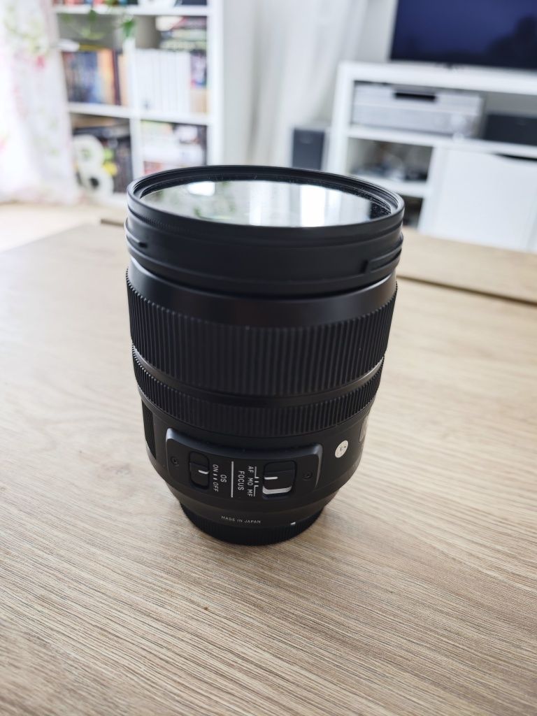 Obiektyw Sigma 24-70 mm f/2.8 Art DG OS HSM Canon Filtr UV polar