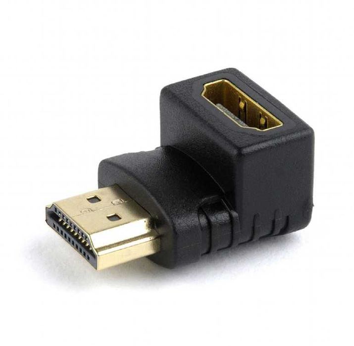 Adaptador HDMI Macho para HDMI Fêmea com ângulo de 90º / 90 graus