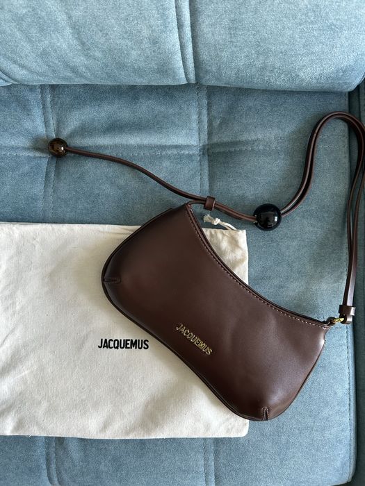 Mala Jacquemus Le Bisou Perle Castanho