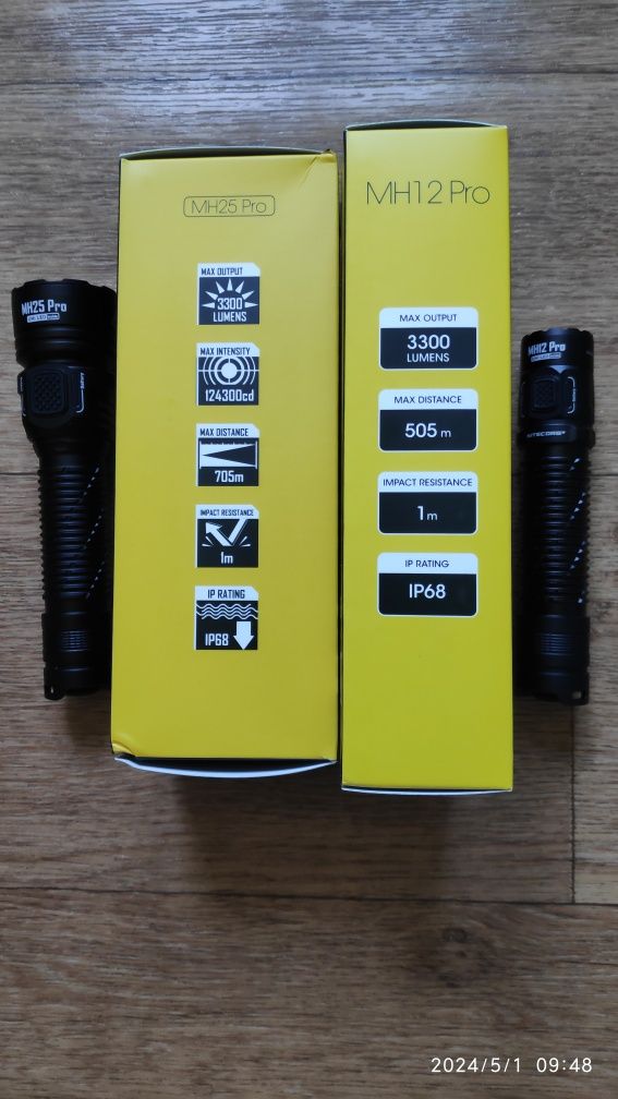 Nitecore mh12pro, mh25pro.