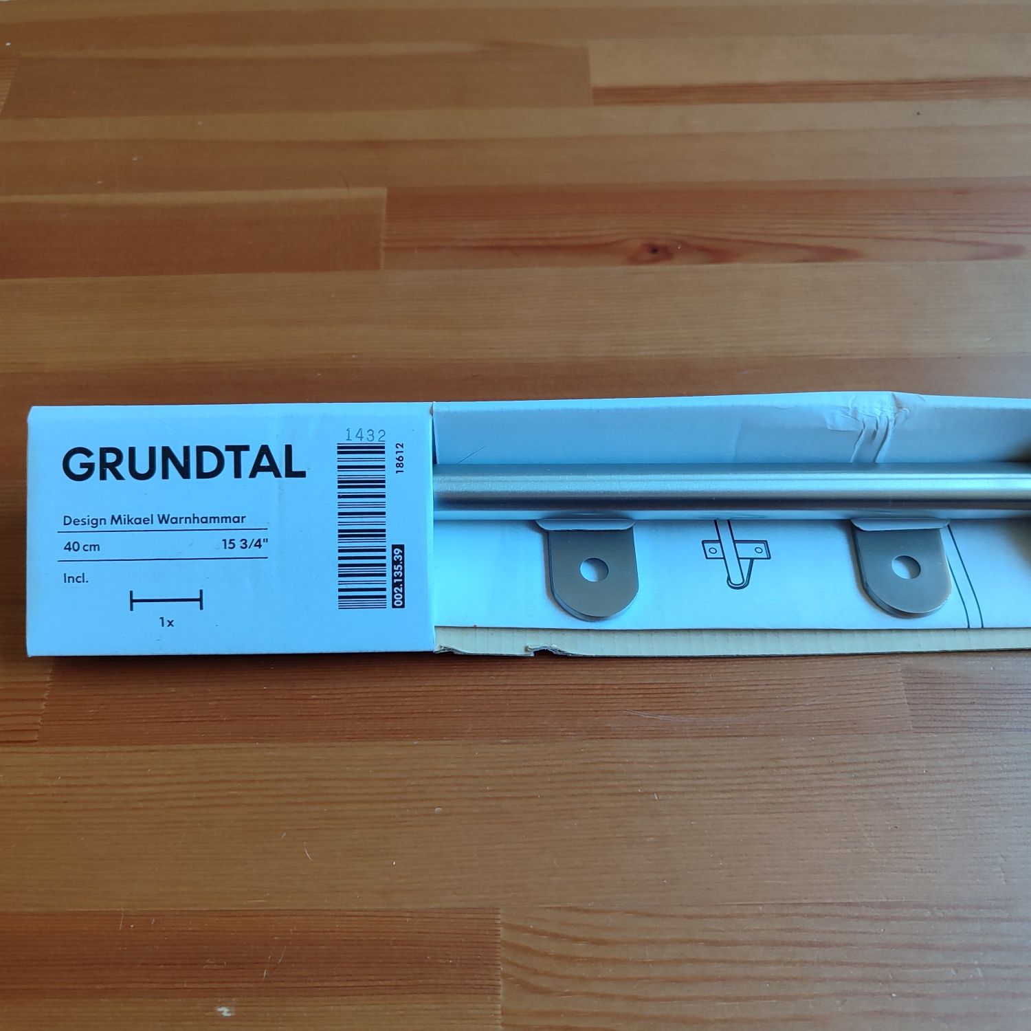 Reling Ikea Grundtal 002.135.39 stal nierdzewna 
Reling. Stal nierdzew