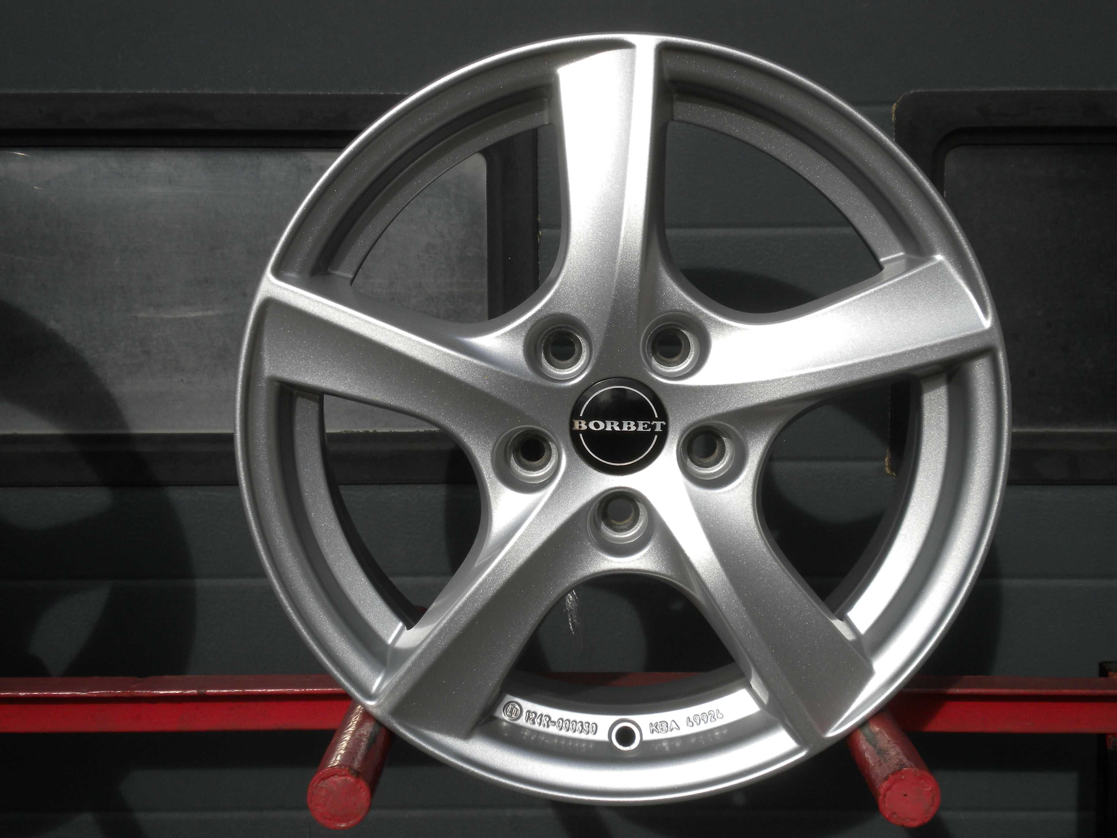 Felgi aluminiowe Borbet 16 5x108 Ford Focus Mondeo Kuga Volvo S40 V50