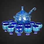 Zestaw do ponczu Rosenthal kobalt studio-line Bjorn Wiinblad B41/631