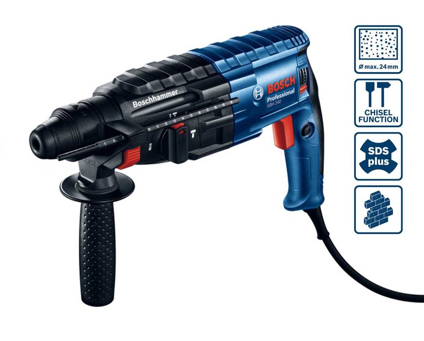 Bosch GBH 240 Młot udarowo-obrotowy SDS plus 790W