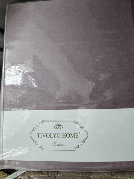 Простыни сатиновые Tivolyo Home 240*260+наволочки 2-50*70