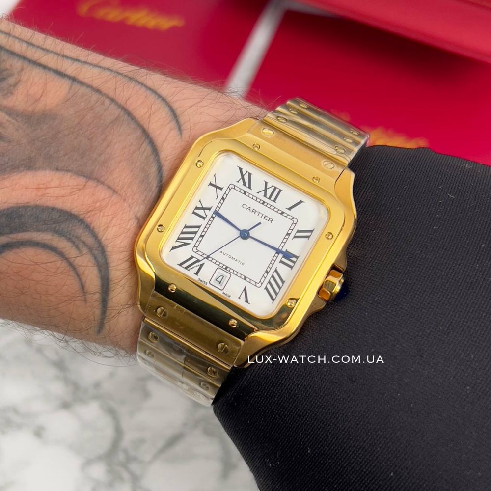 Чоловічий годинник Cartier Santos часы