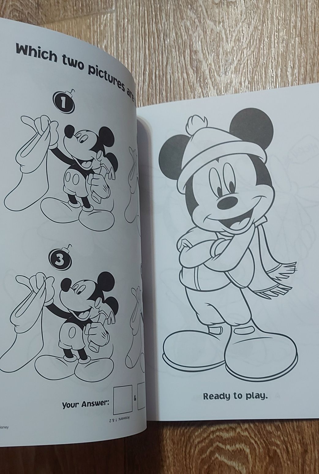 Розмальовка США раскраска Disney Мики Маус новогодний