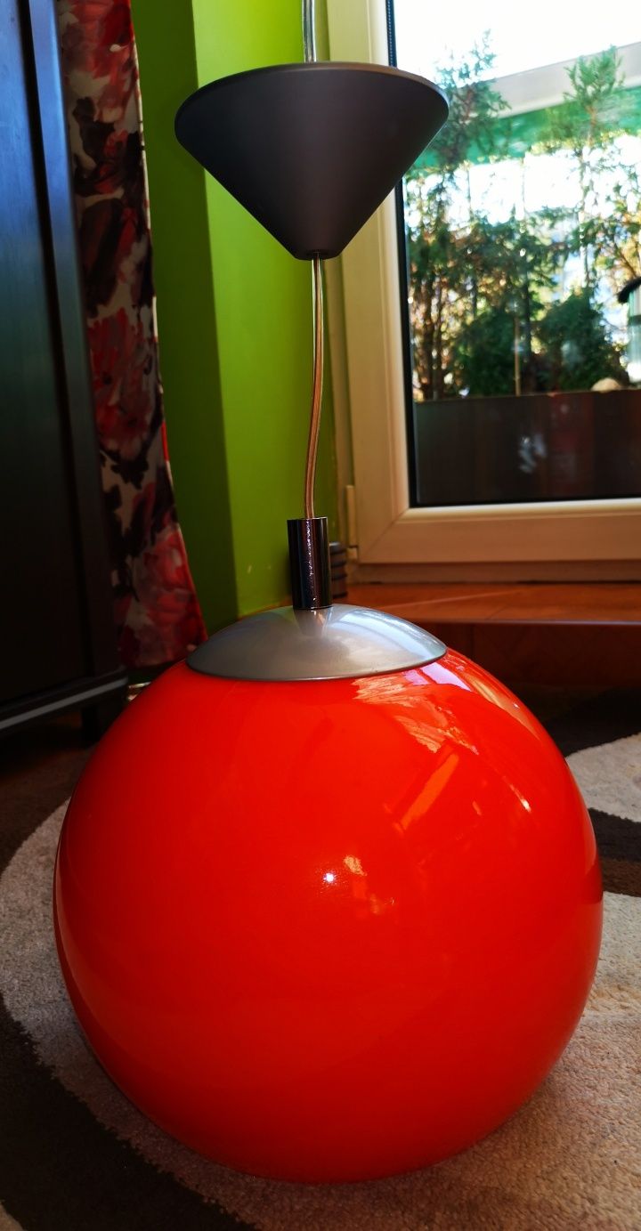 Nowa efektowna Retro Piękna szklana lampa made in Germany