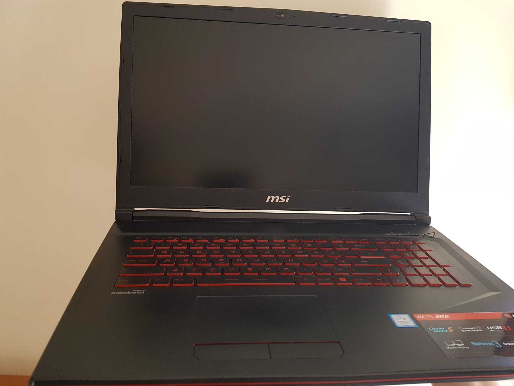 Portátil gaming msi i7-8750H 16Gb ram 1Tb hdd 256Gb SSD 1060 6Gb