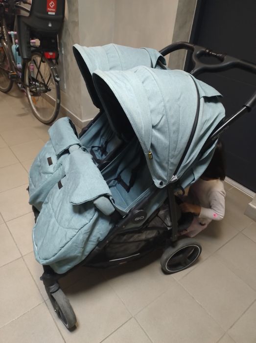 Wózek podwójny zielony