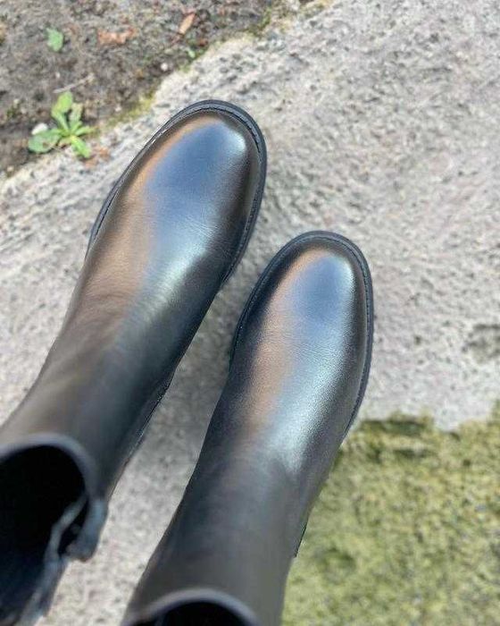 Комфортні шкіряні черевики «челсі» tamaris /німеччина/