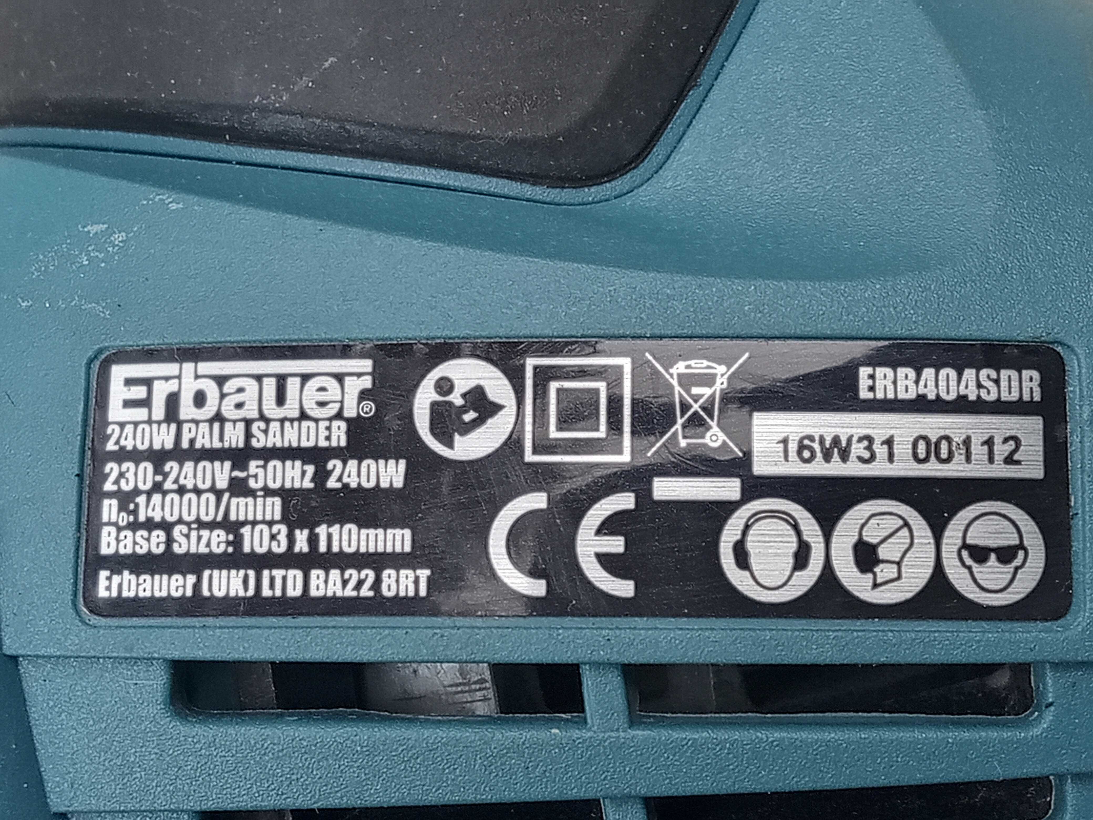 Erbauer szlifierka oscylacyjna sieciowa 103 x 110 mm 240 W