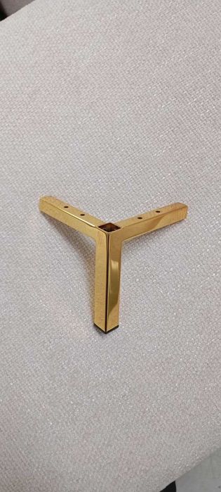 Nóżki złote i czarne do mebli tapicerowanych