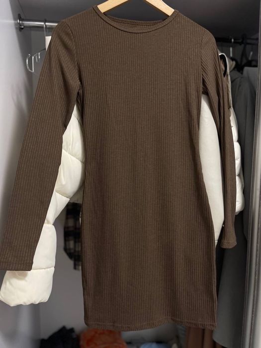 Сукня в рубчик, міні, нова