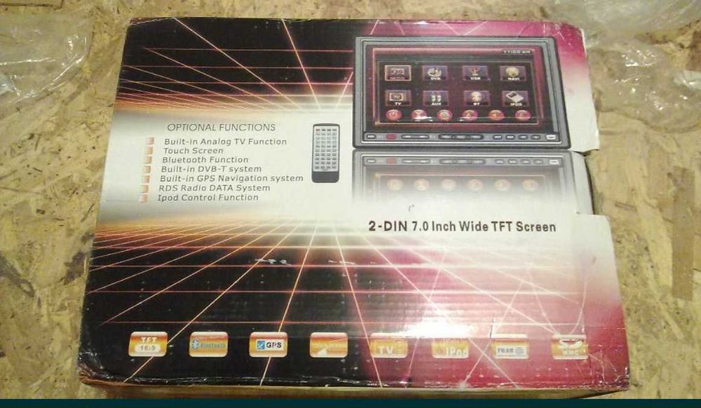 Автомобильный TV/DVD/MP3 плеер 2DIN экран 7"
2 999 грн.