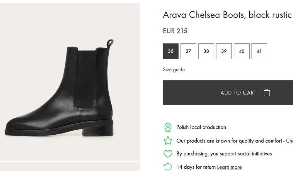 Жіночі чоботи Balagan Arava Chelsea Boots, 37р, 38р.