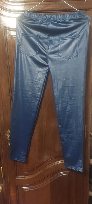 Leggins de napa azul M/L nova