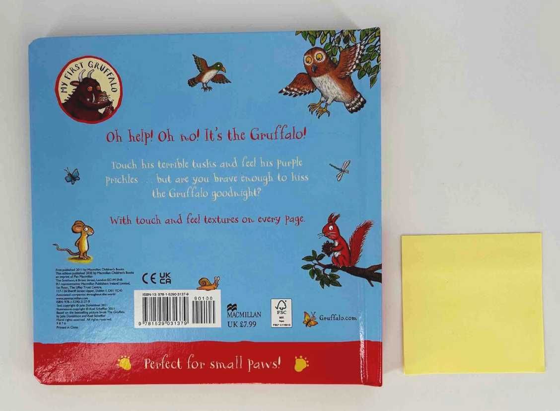 NOWA	The Gruffalo Touch and Feel Book kartonowa Julia Donaldson