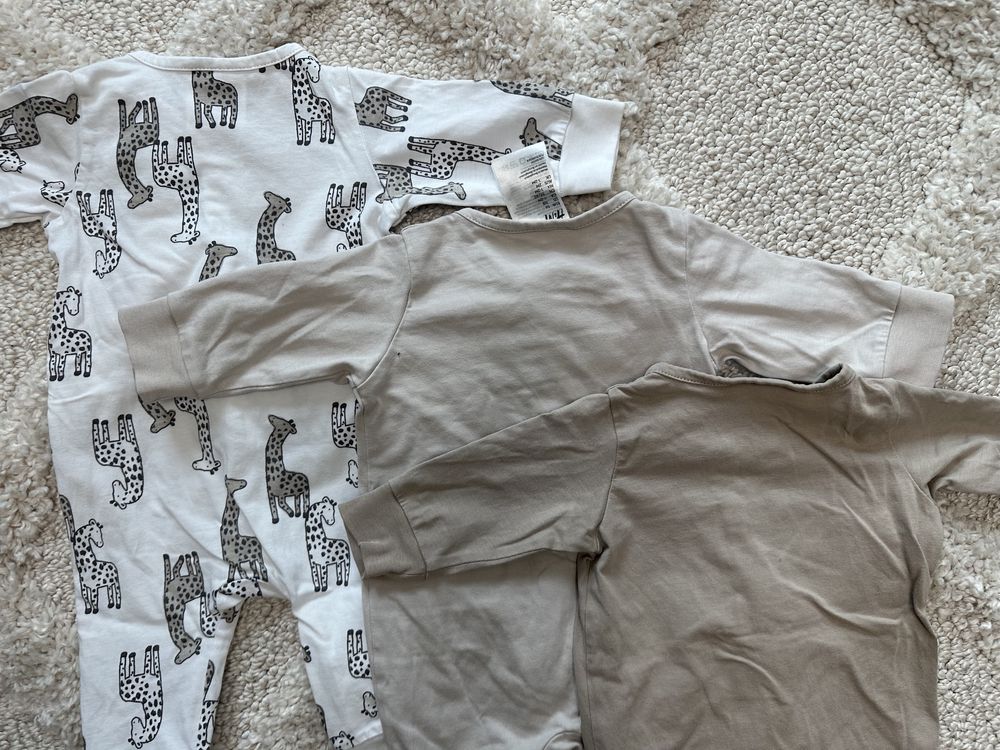 Pajacyki śpioszki pidżama jednoczęściowa H&M 56/62