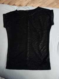 Czarna bluzka z wklęsłym wzorem