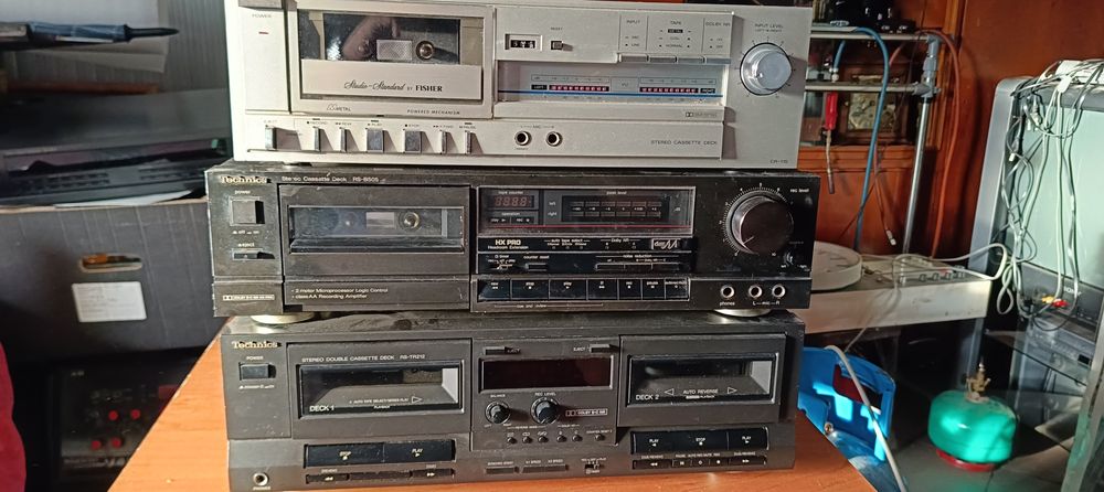 Technics RS B505 Technics RS TR212 oraz Fisher  CR 115