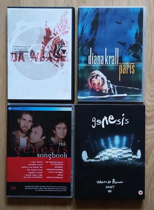25 DVDs - Grandes Bandas - Raros - MUITO BOM ESTADO