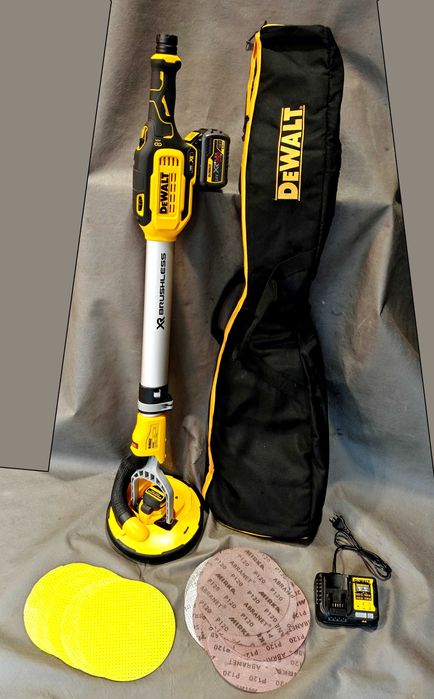 Szlifierka Żyrafa Do Gipsu Gładzi Ścian Tynków Dewalt DCE800 Aku 6.0ah