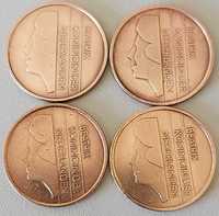 4 moedas de 5 Cêntimos  de 1983, 1987 e 1991  Beatriz  Países Baixos
