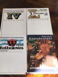 R.Kapuściński - 4 książki - Autoportret, Wojna Futbol, Lapidarium, III