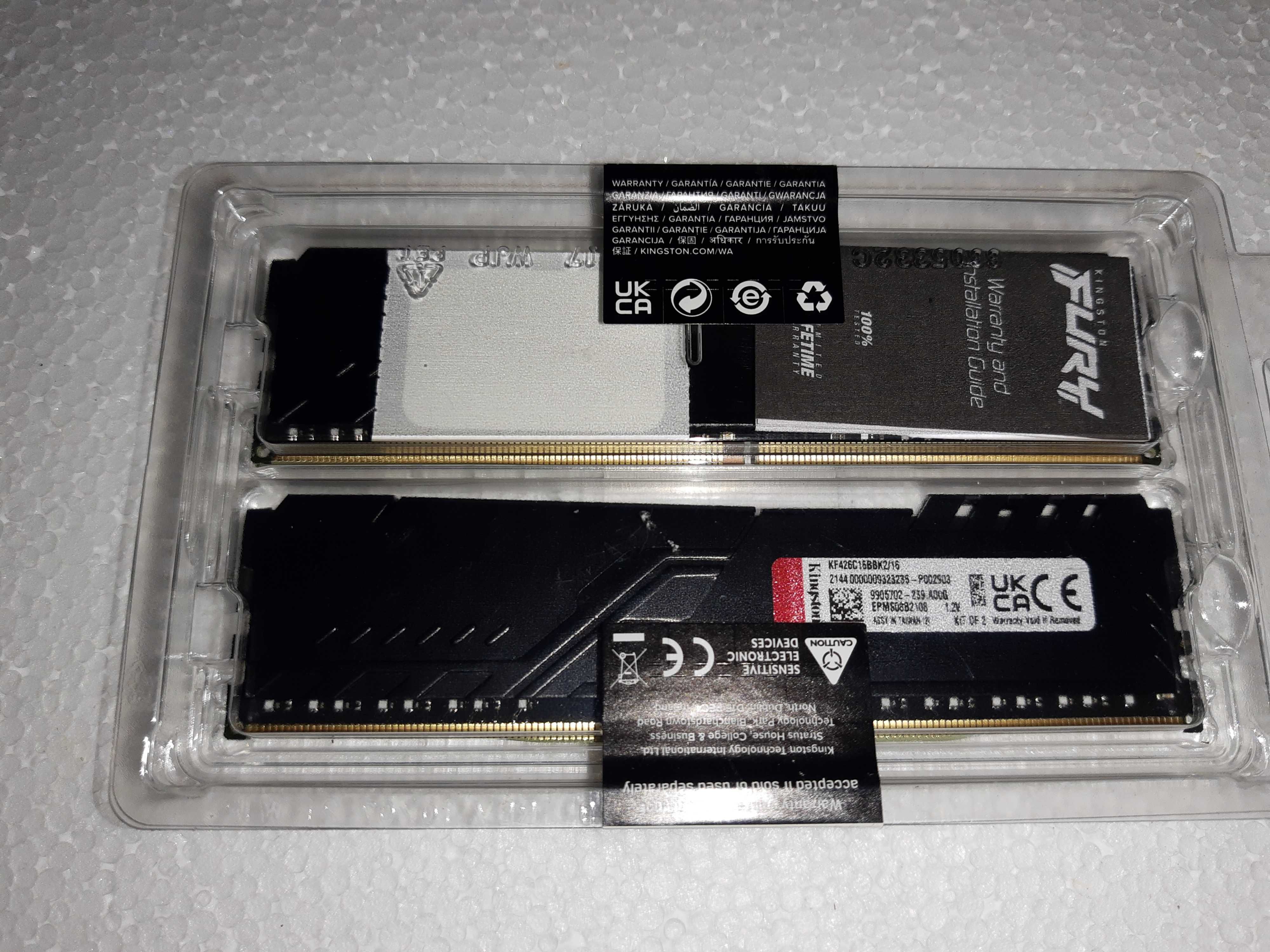 Продам Kingston FURY Beast Black 16G DDR4 ( 2*8G ) XMP