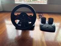 Volante Super Drive 400 – Quase Novo | PS4 · Xbox One · PC · PS3