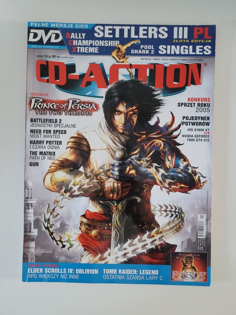 Gazeta, czasopismo, miesięcznik CD-ACTION 01/2006