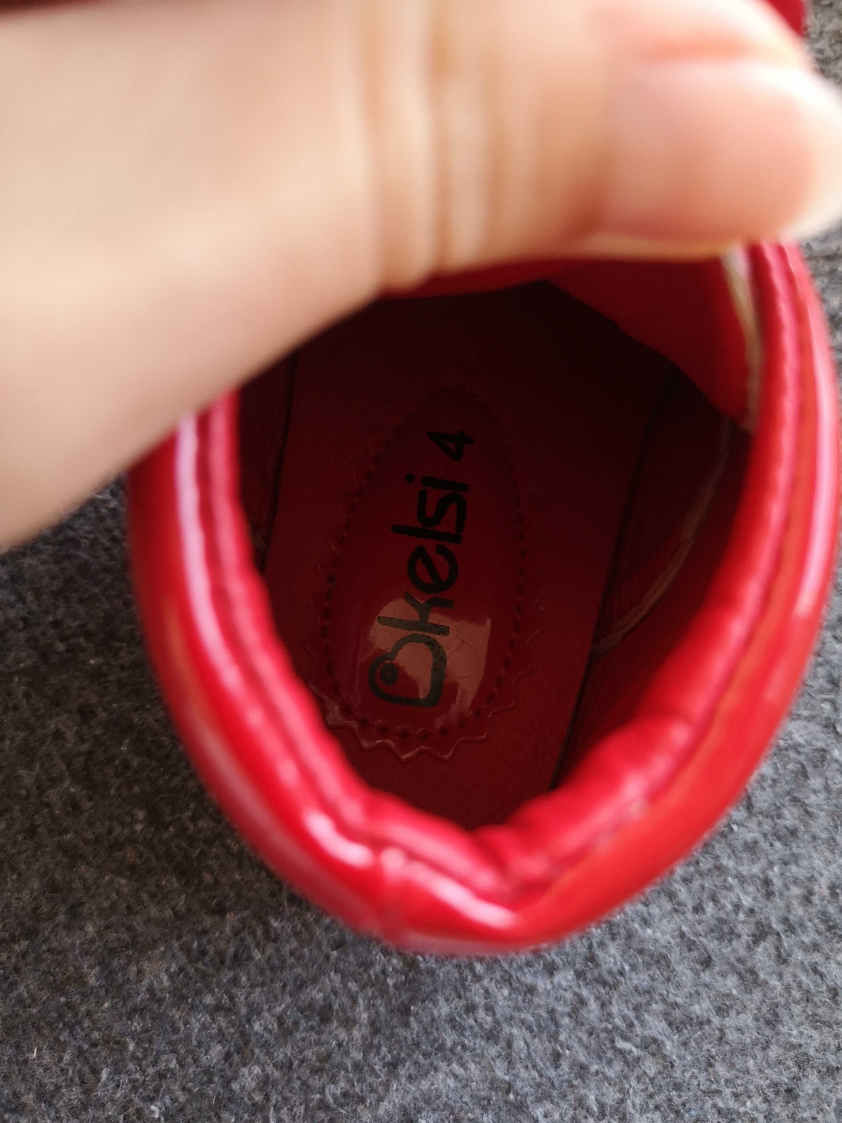 Okelsi UK 4 czerwone buciki r. 20,5 cm